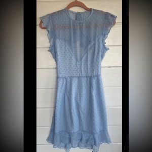 Lucy in the sky open back blue dress